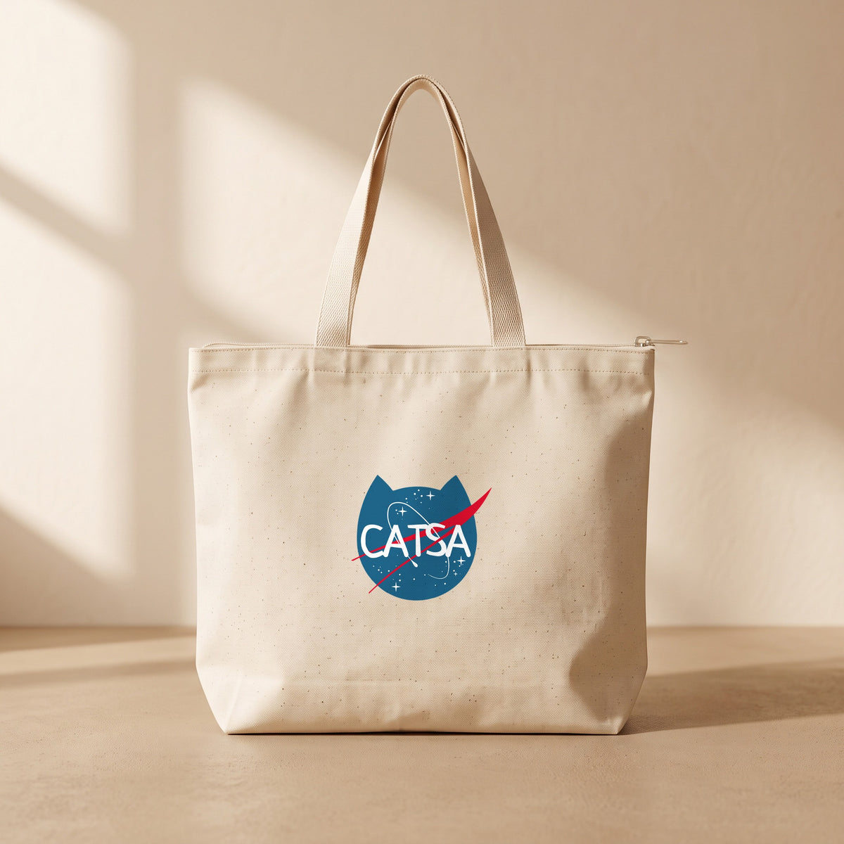 Catsa - Fermuarlı Tote Bag