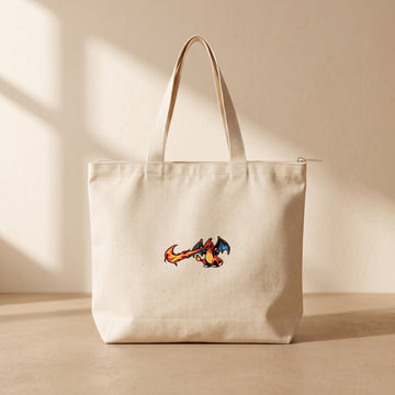 Charizard Nike - Fermuarlı Tote Bag
