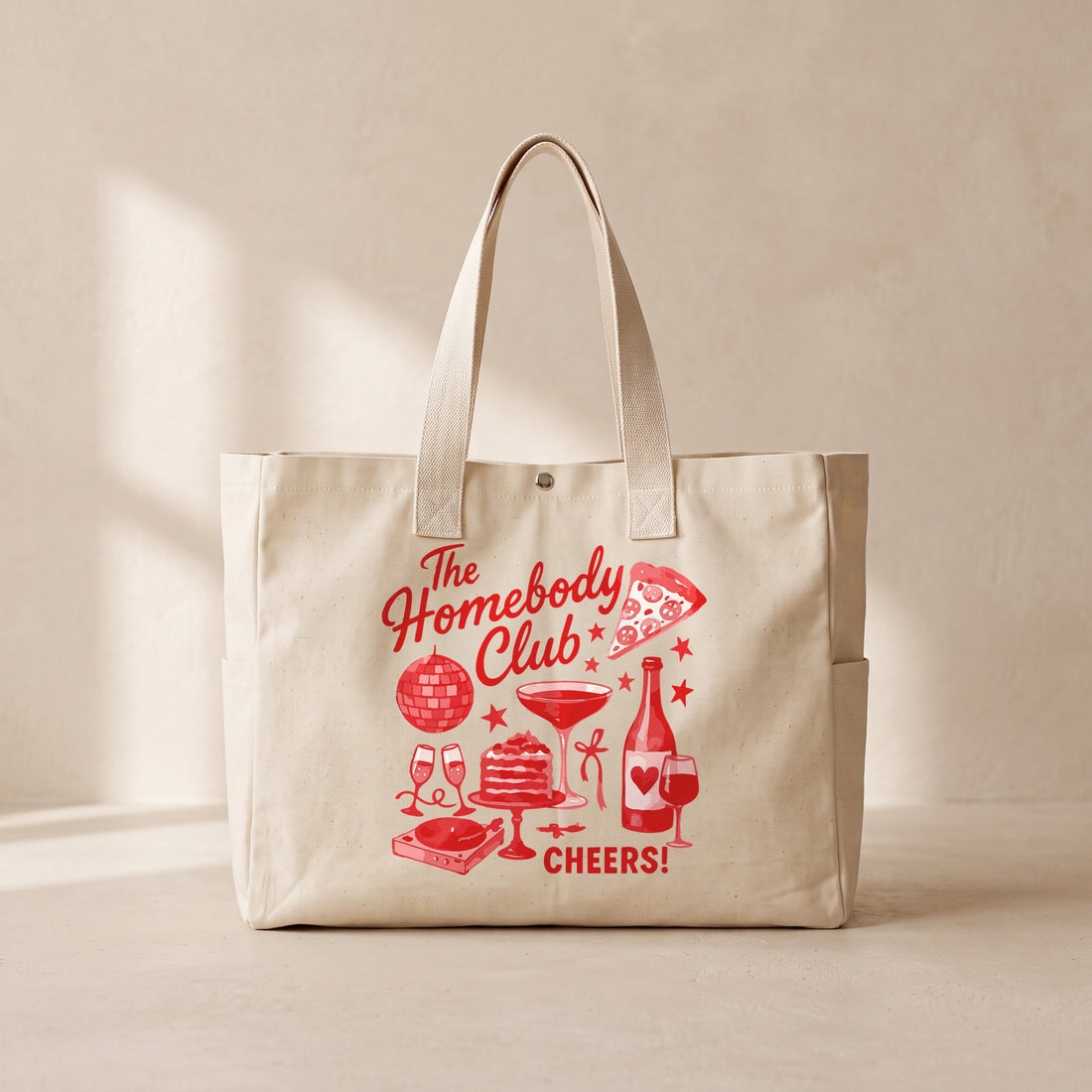 Cheers - Çıtçıtlı Tote Bag