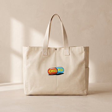 Chill Pill - Çıtçıtlı Tote Bag