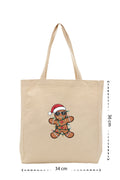 Christmas Cookie - Kanvas Çanta - Krem