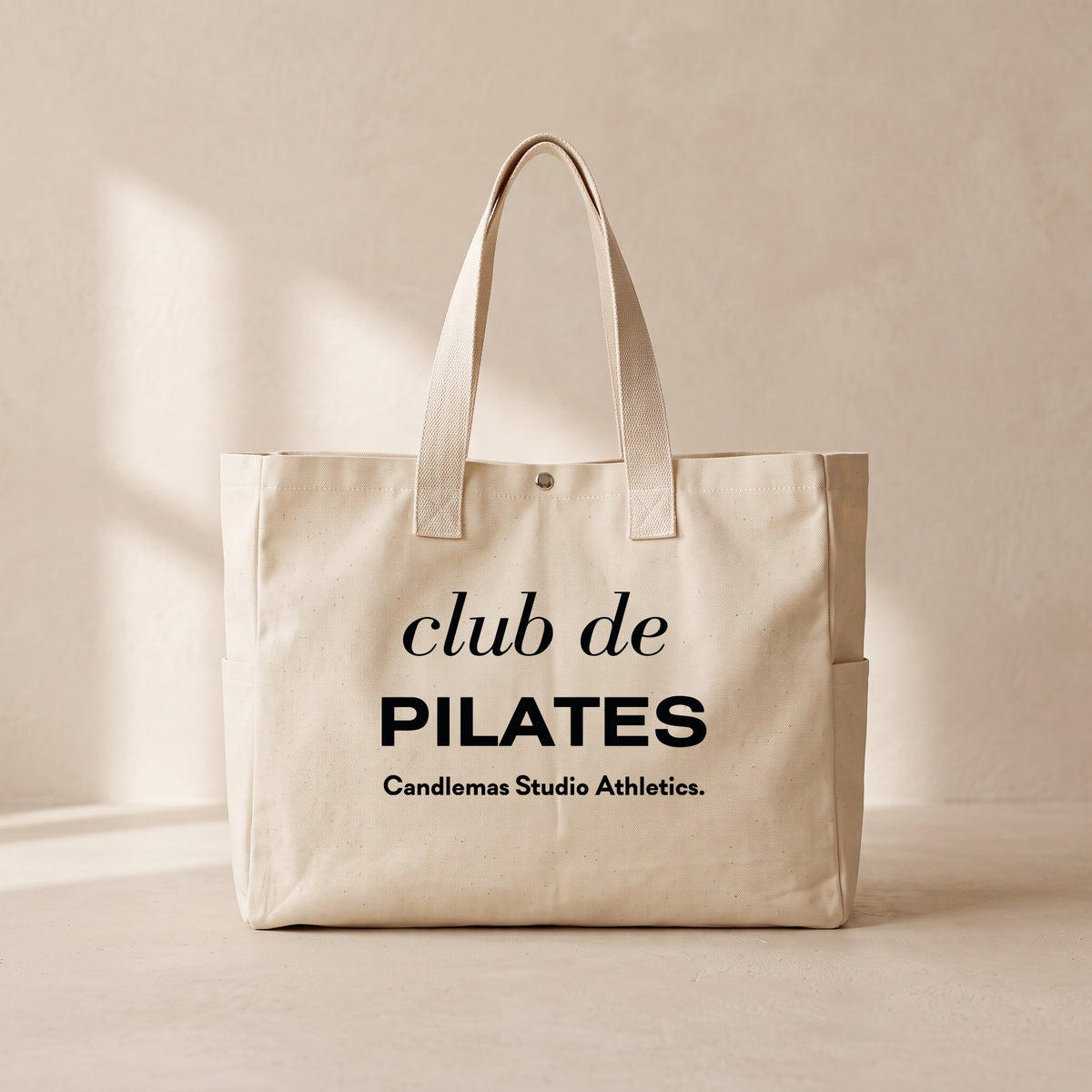 Club de Pilates - Çıtçıtlı Tote Bag