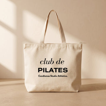 Club de Pilates - Fermuarlı Tote Bag