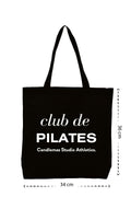 Club de Pilates - Kanvas Çanta - Siyah