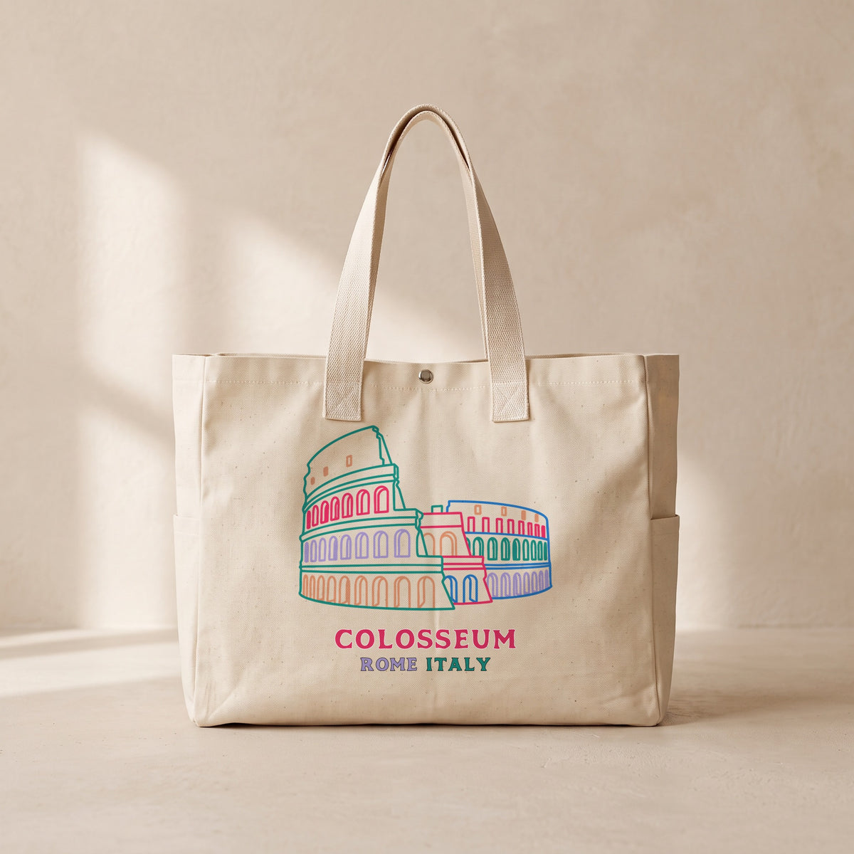 Colosseum - Çıtçıtlı Tote Bag