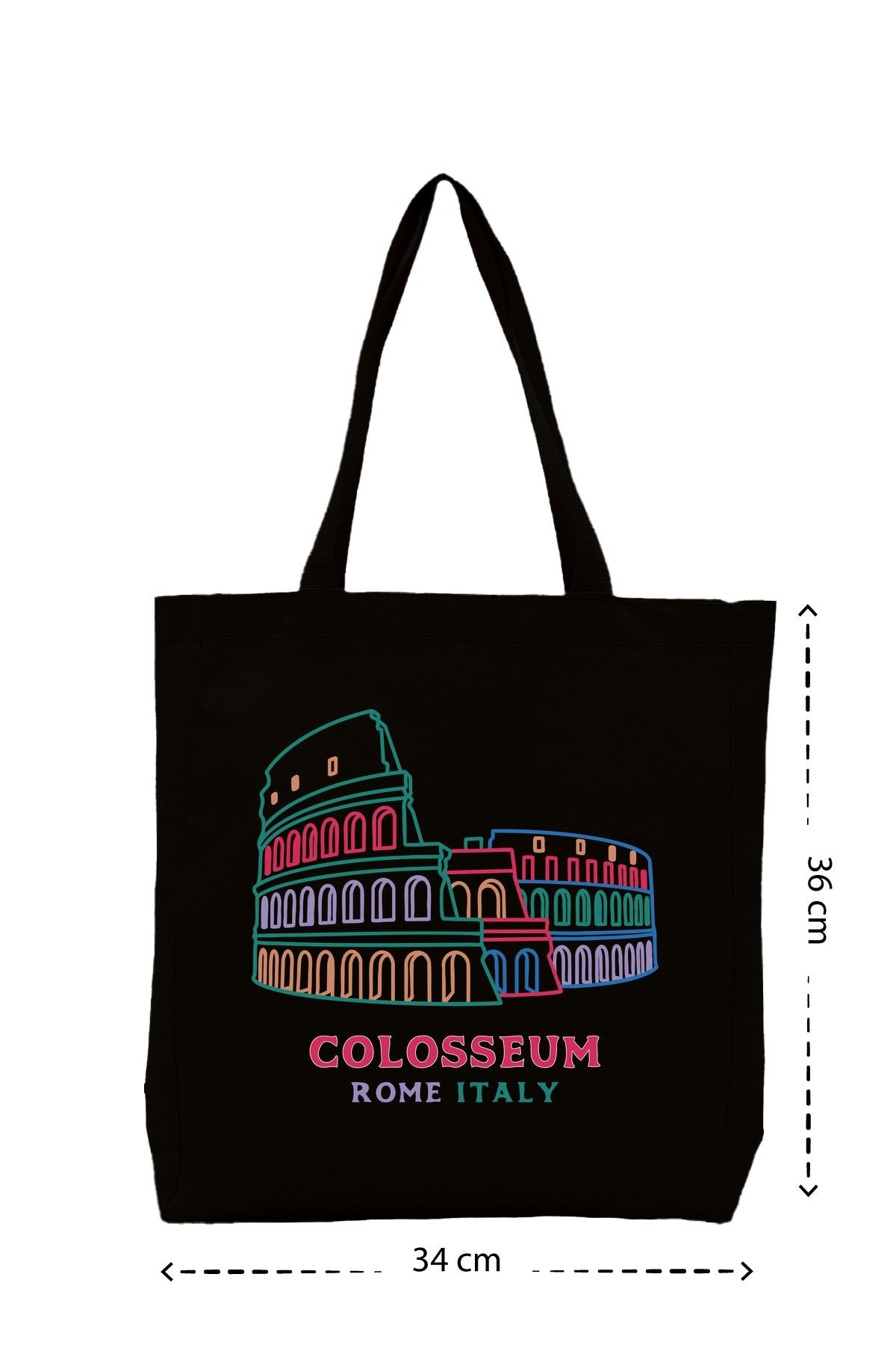 Colosseum - Kanvas Çanta - Siyah