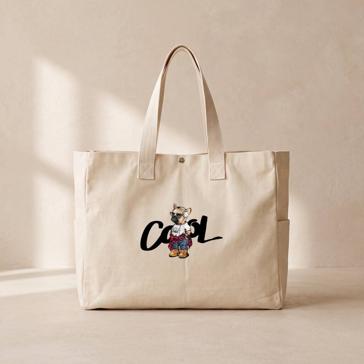 Cool Dog - Çıtçıtlı Tote Bag