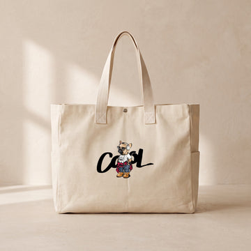 Cool Dog - Çıtçıtlı Tote Bag