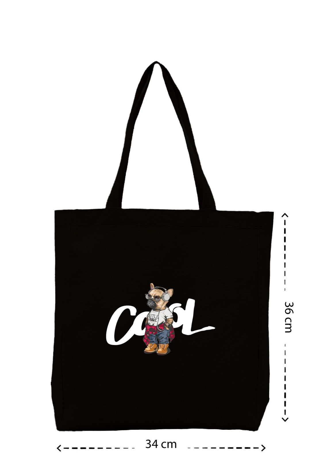 Cool Dog - Kanvas Çanta - Krem