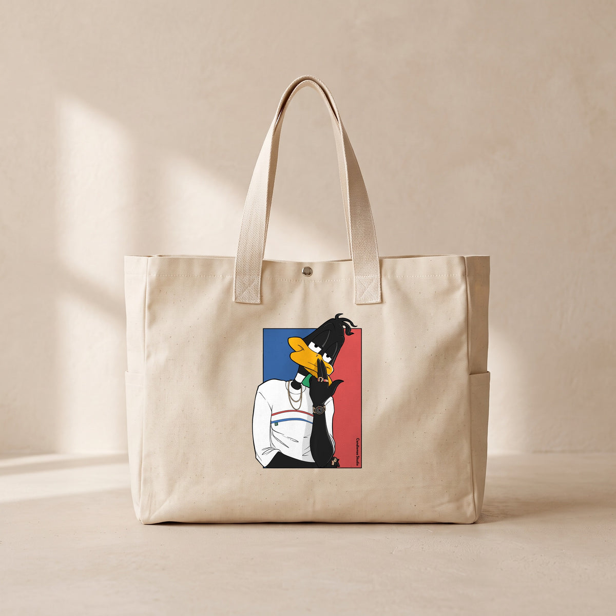 Cool Duffy Duck - Çıtçıtlı Tote Bag