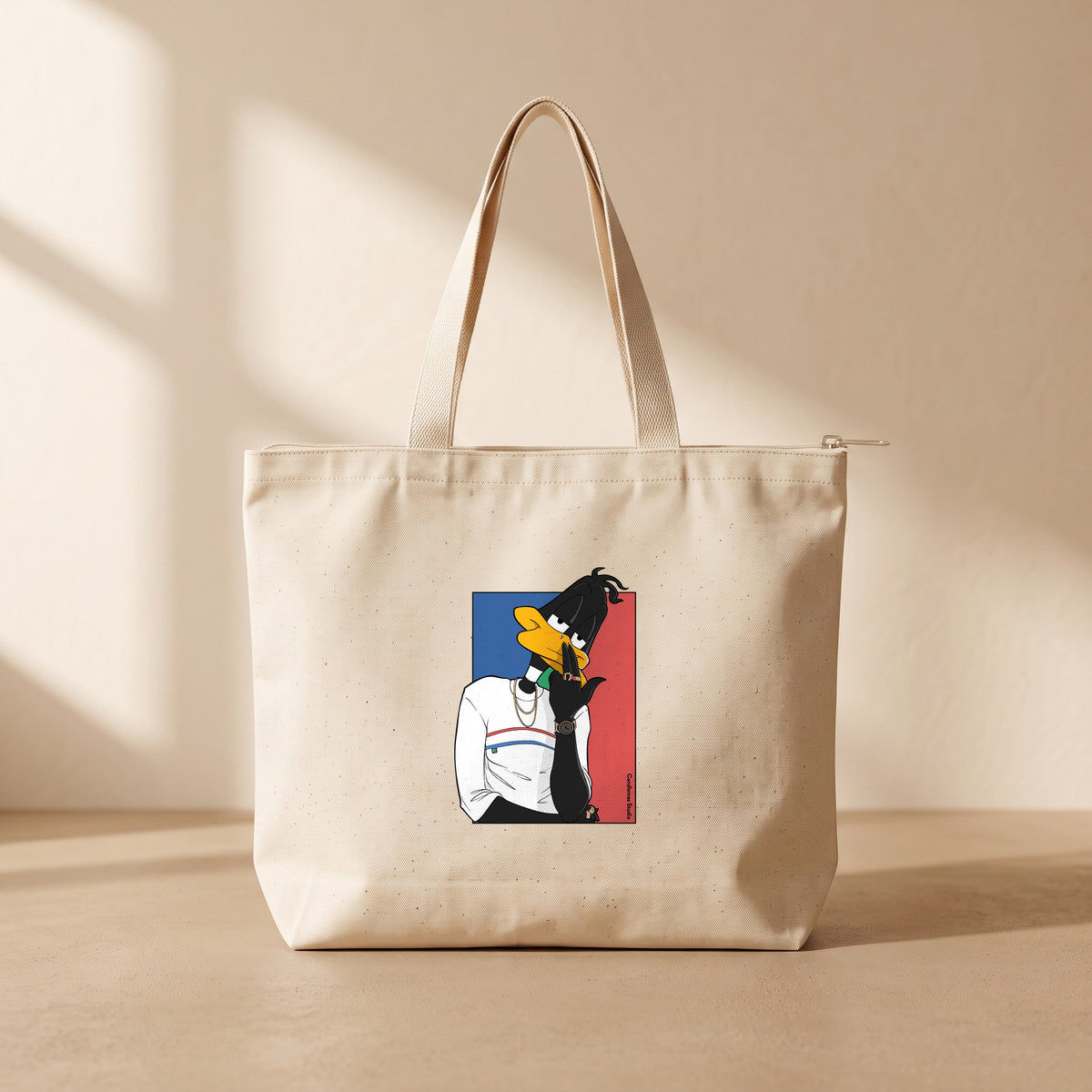 Cool Duffy Duck - Fermuarlı Tote Bag