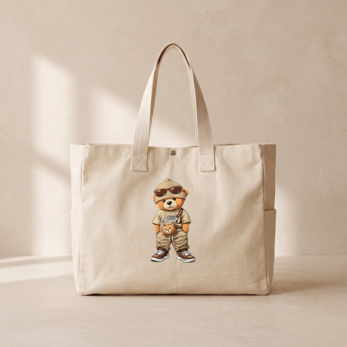 CoolBear - Çıtçıtlı Tote Bag