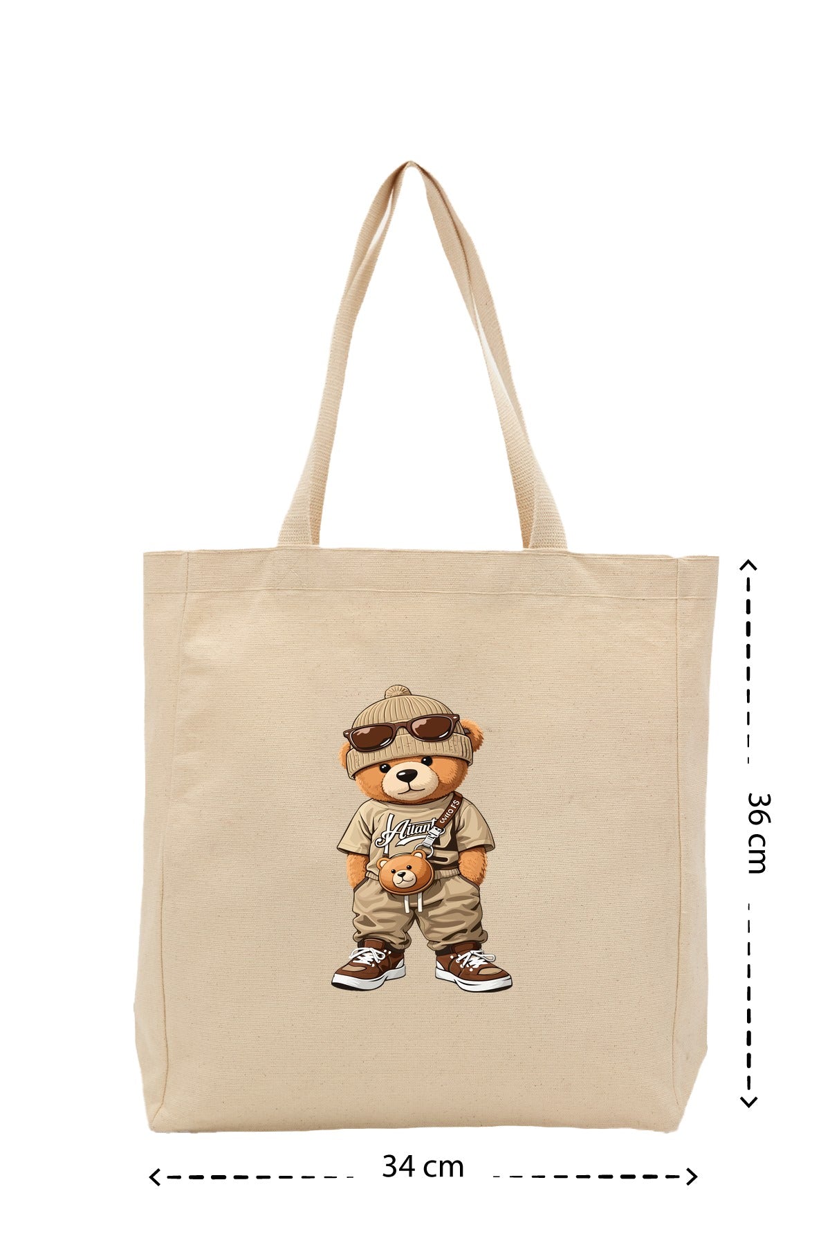 CoolBear - Kanvas Çanta - Krem