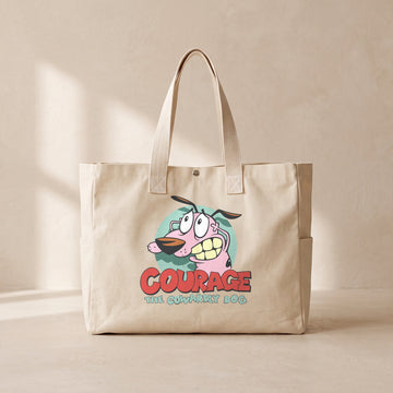 Courage Dog - Çıtçıtlı Tote Bag