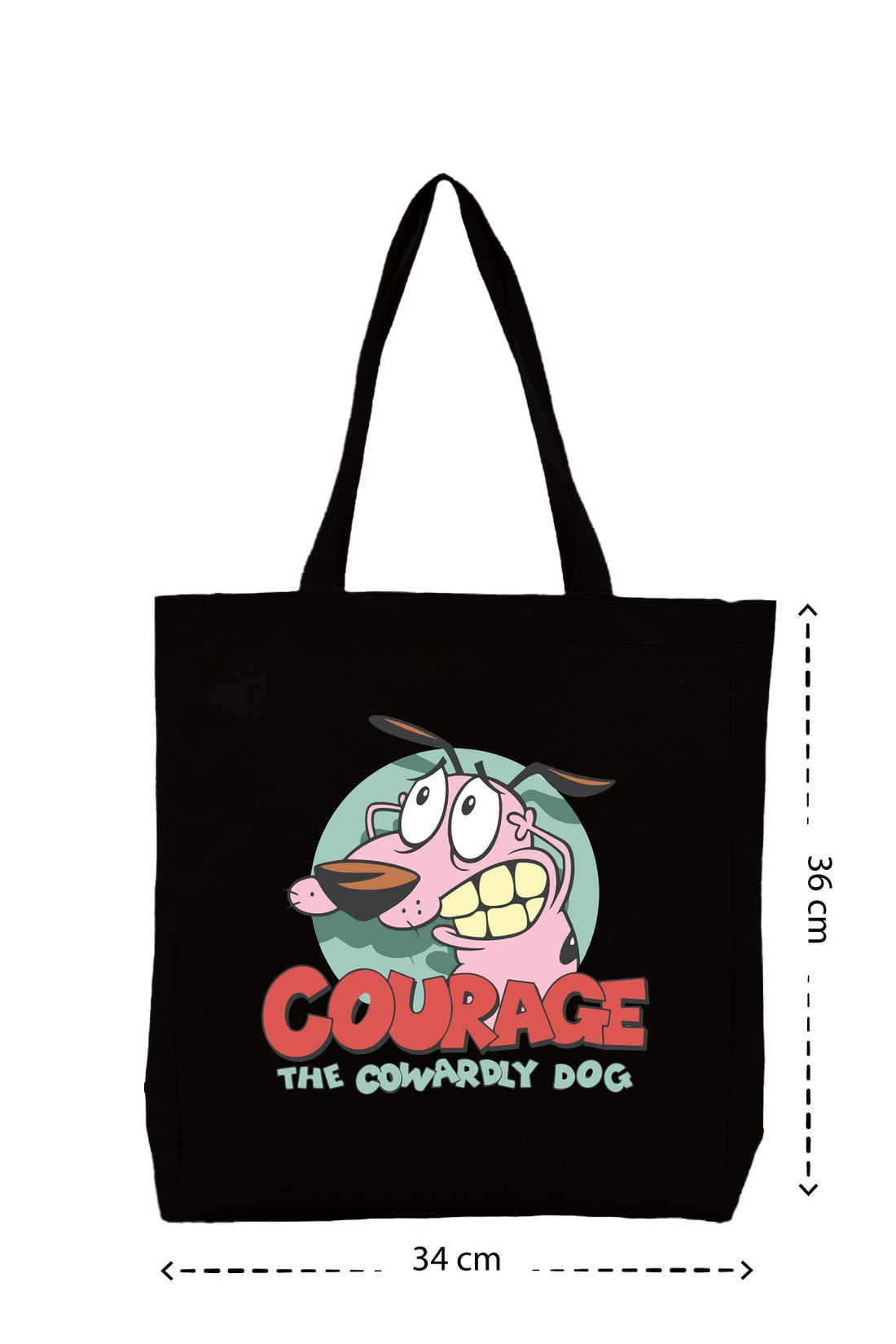 Courage Dog - Kanvas Çanta - Krem