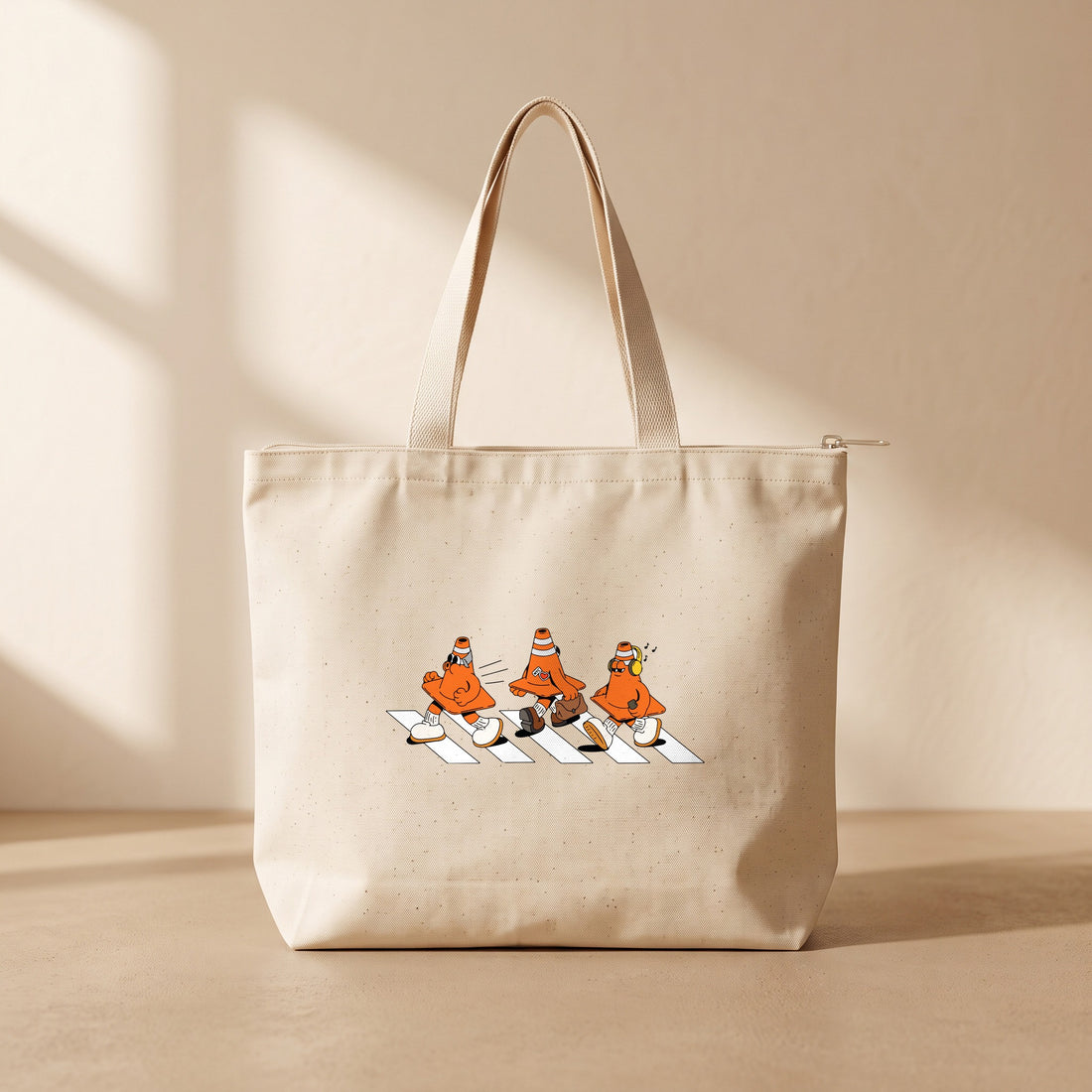 Daily Life - Fermuarlı Tote Bag