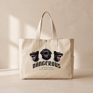 Dangerous - Çıtçıtlı Tote Bag