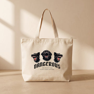 Dangerous - Fermuarlı Tote Bag