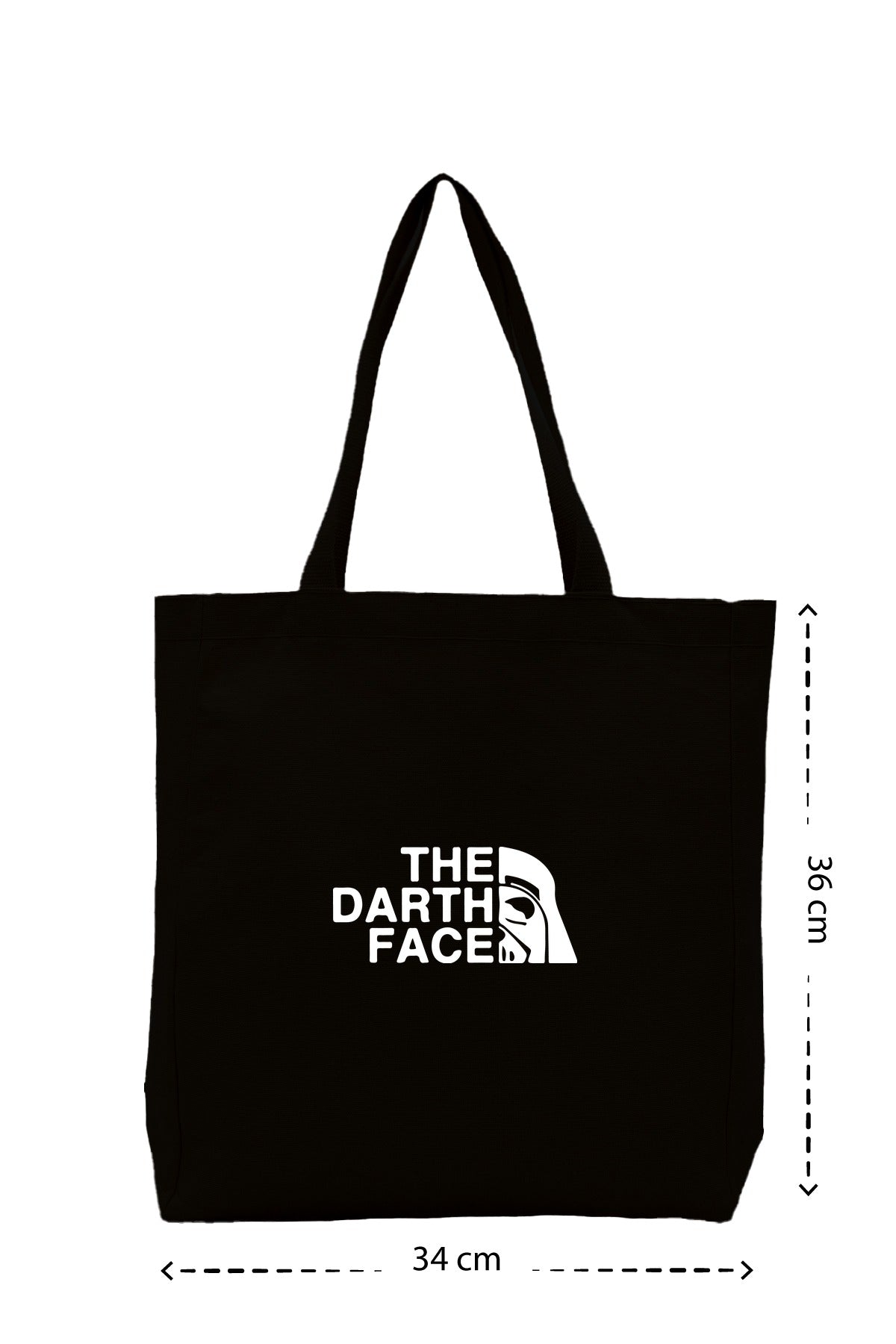 Darth Face - Kanvas Çanta - Siyah