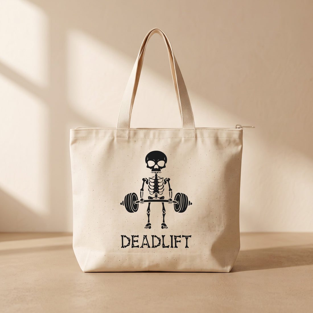 Deadlift - Fermuarlı Tote Bag