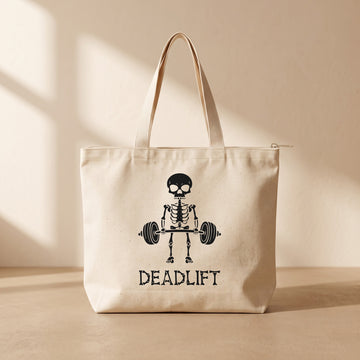 Deadlift - Fermuarlı Tote Bag