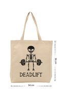 Deadlift - Kanvas Çanta - Krem