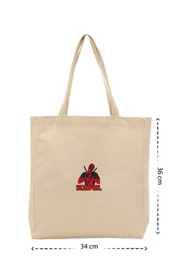 Deadpool - Kanvas Çanta - Krem