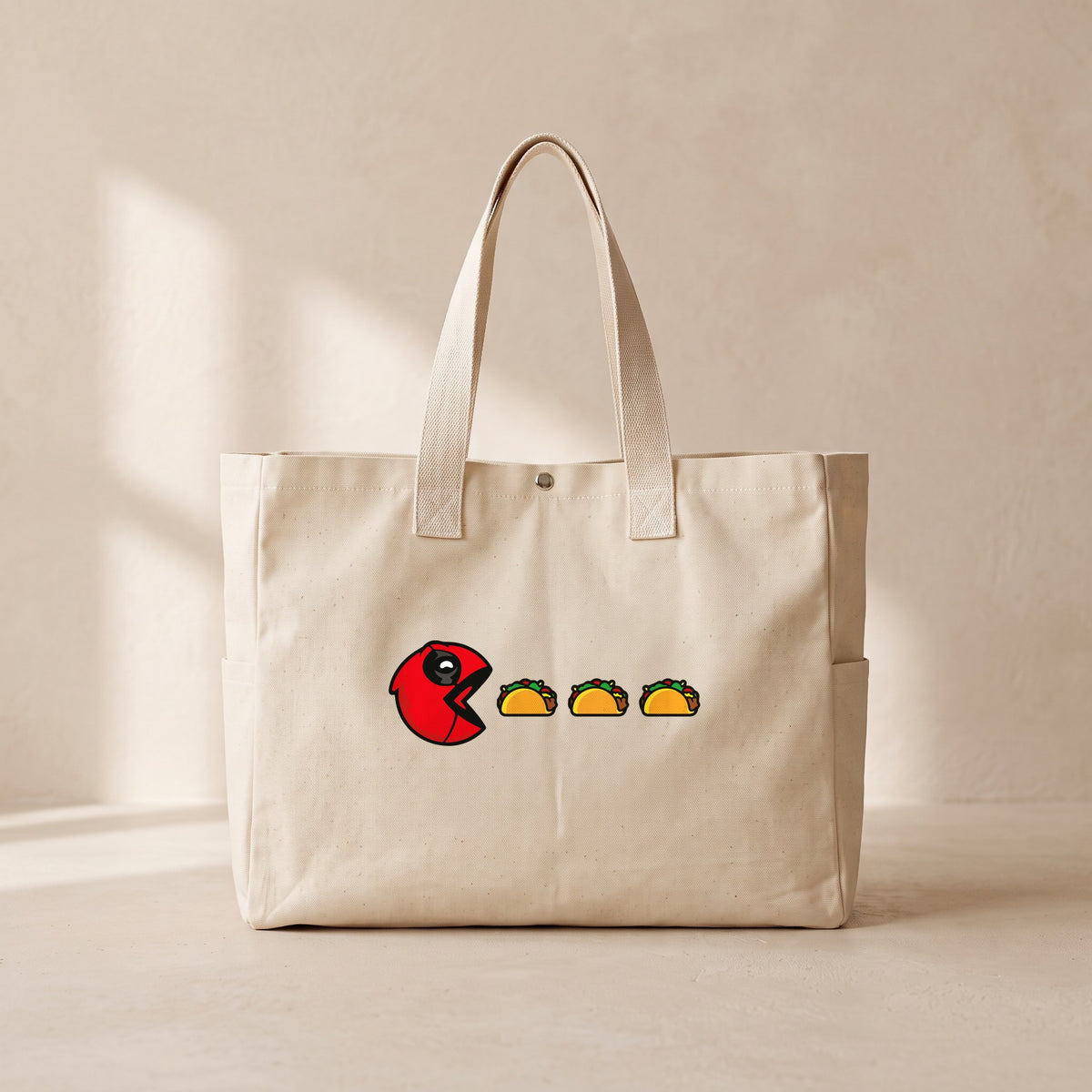 Deadpool Taco - Çıtçıtlı Tote Bag