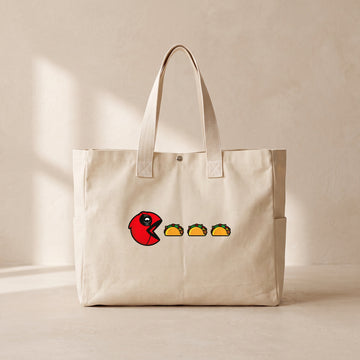Deadpool Taco - Çıtçıtlı Tote Bag