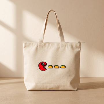 Deadpool Taco - Fermuarlı Tote Bag