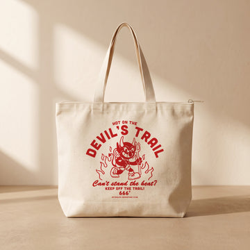 Devil's Trail - Fermuarlı Tote Bag