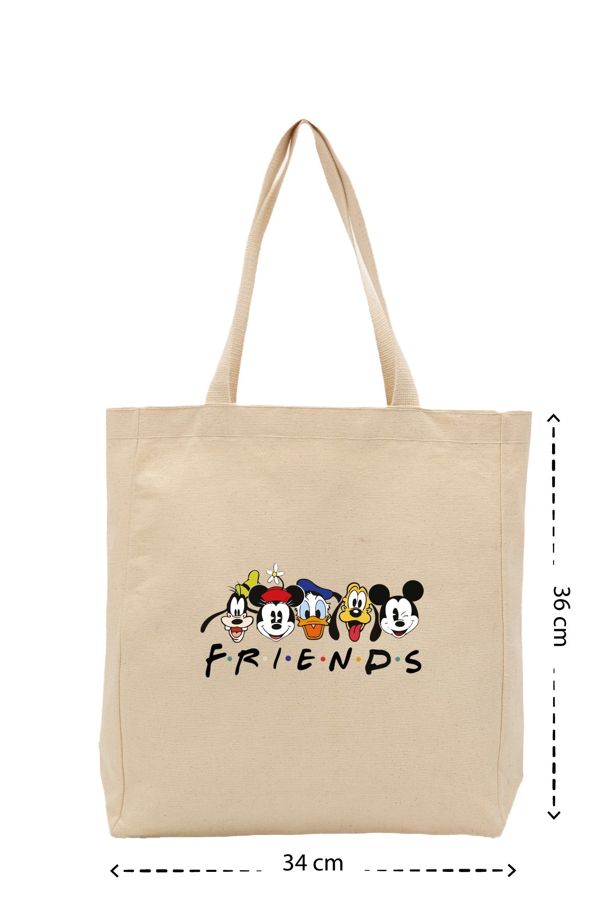 Disney Friends - Kanvas Çanta - Krem