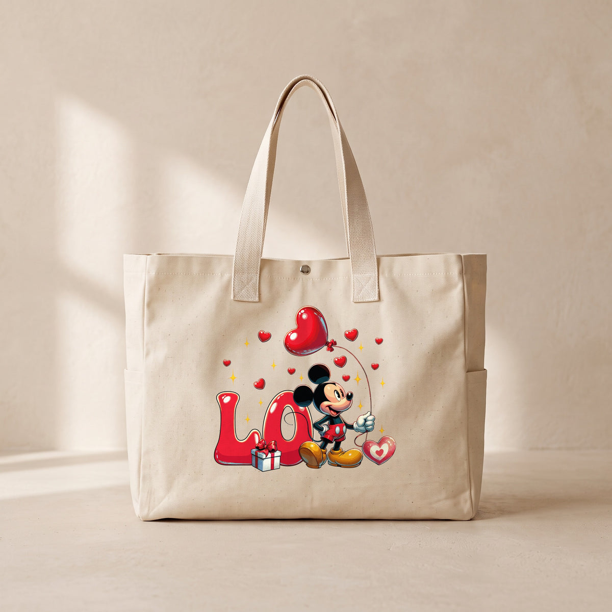 Disney Valentine Boy - Çıtçıtlı Tote Bag