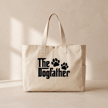 Dog Father - Çıtçıtlı Tote Bag