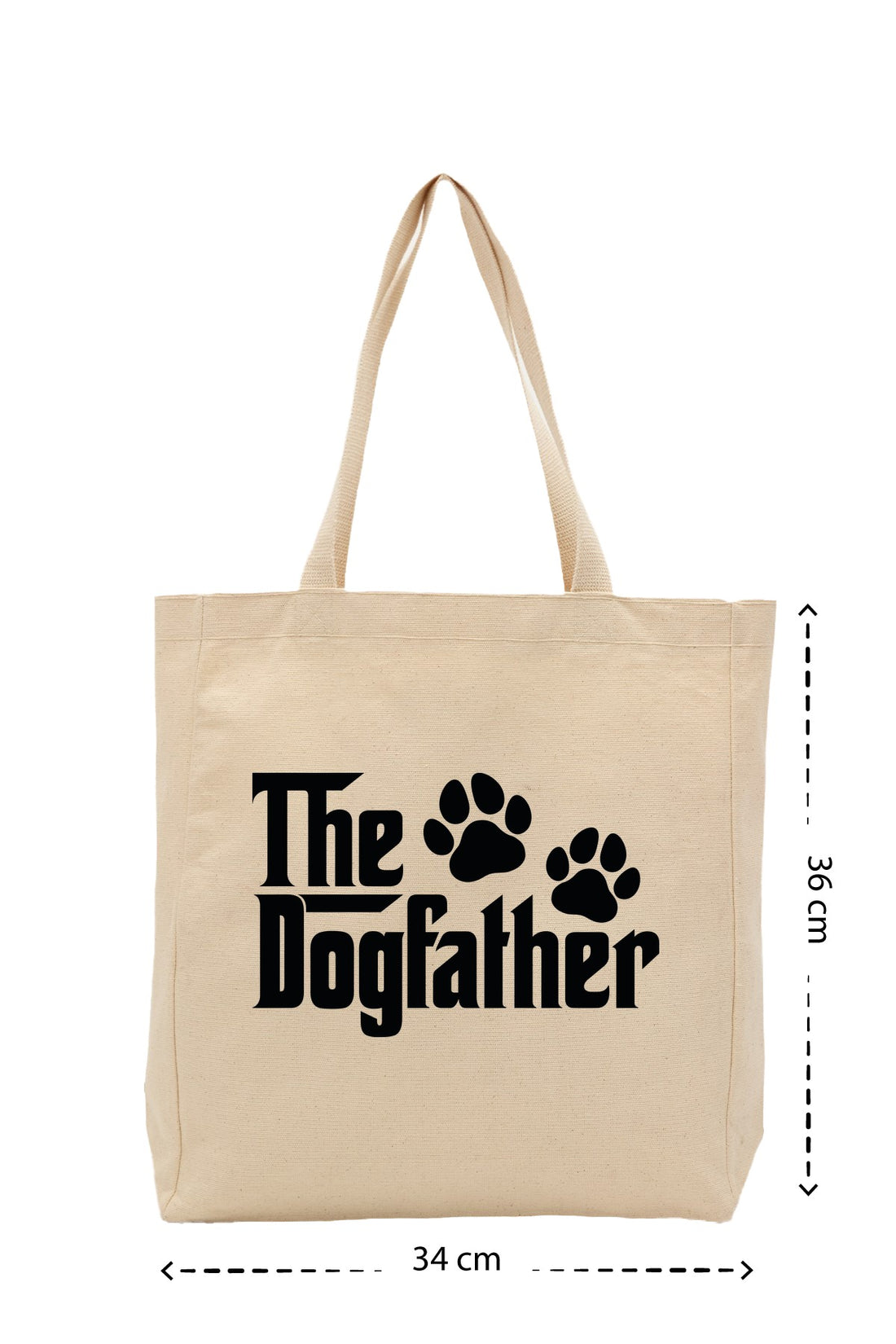 Dog Father - Kanvas Çanta - Krem