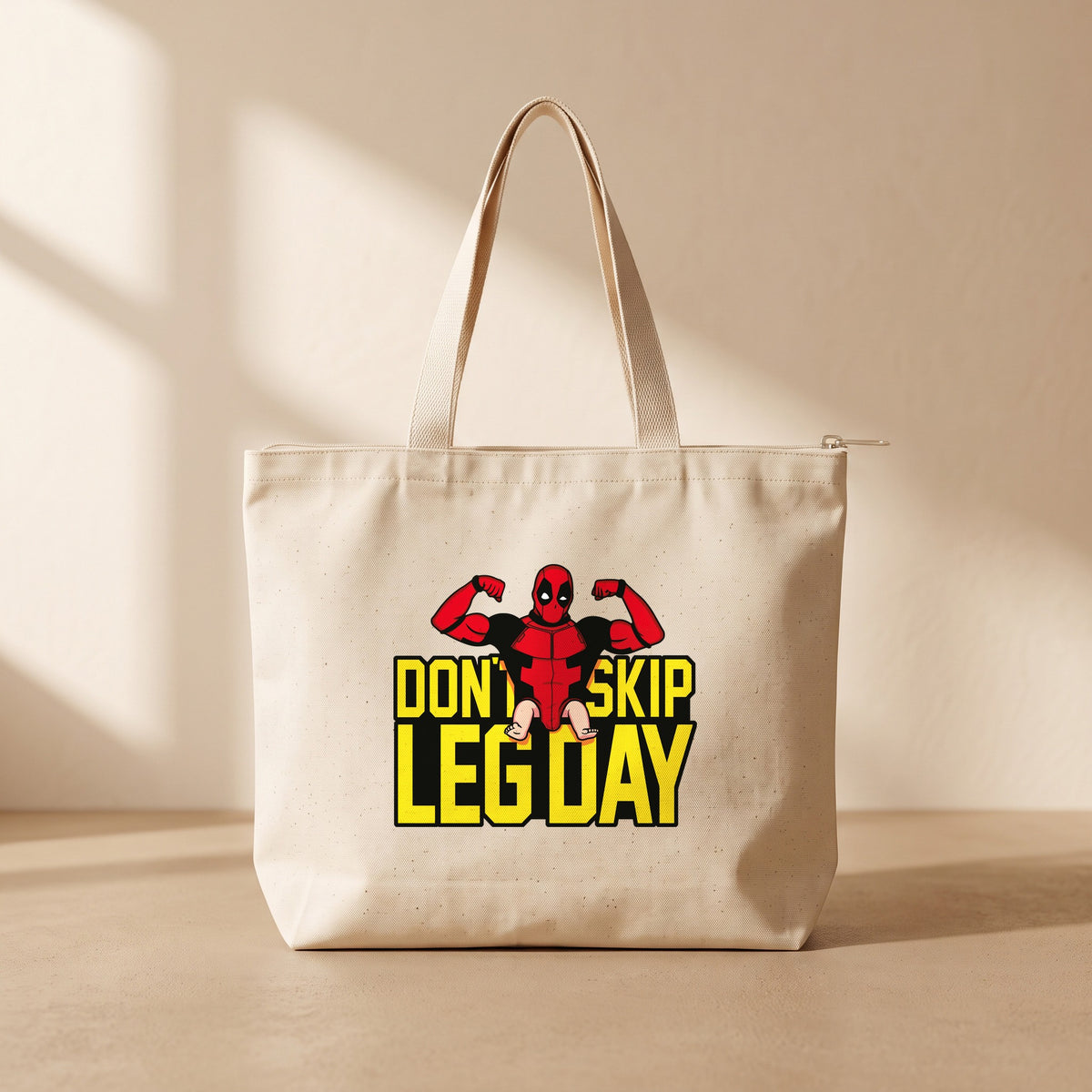 Don't Skip Leg Day - Fermuarlı Tote Bag