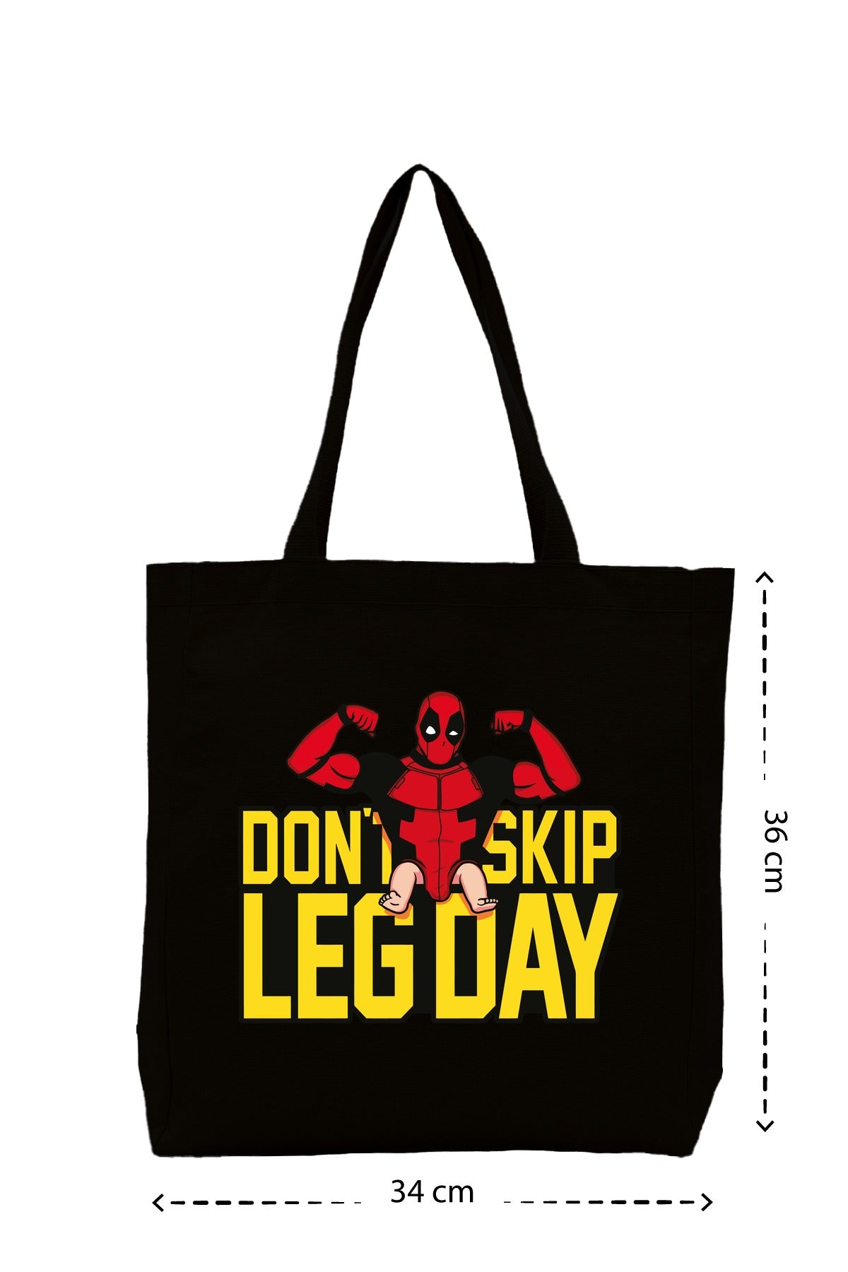 Don't Skip Leg Day - Kanvas Çanta - Siyah