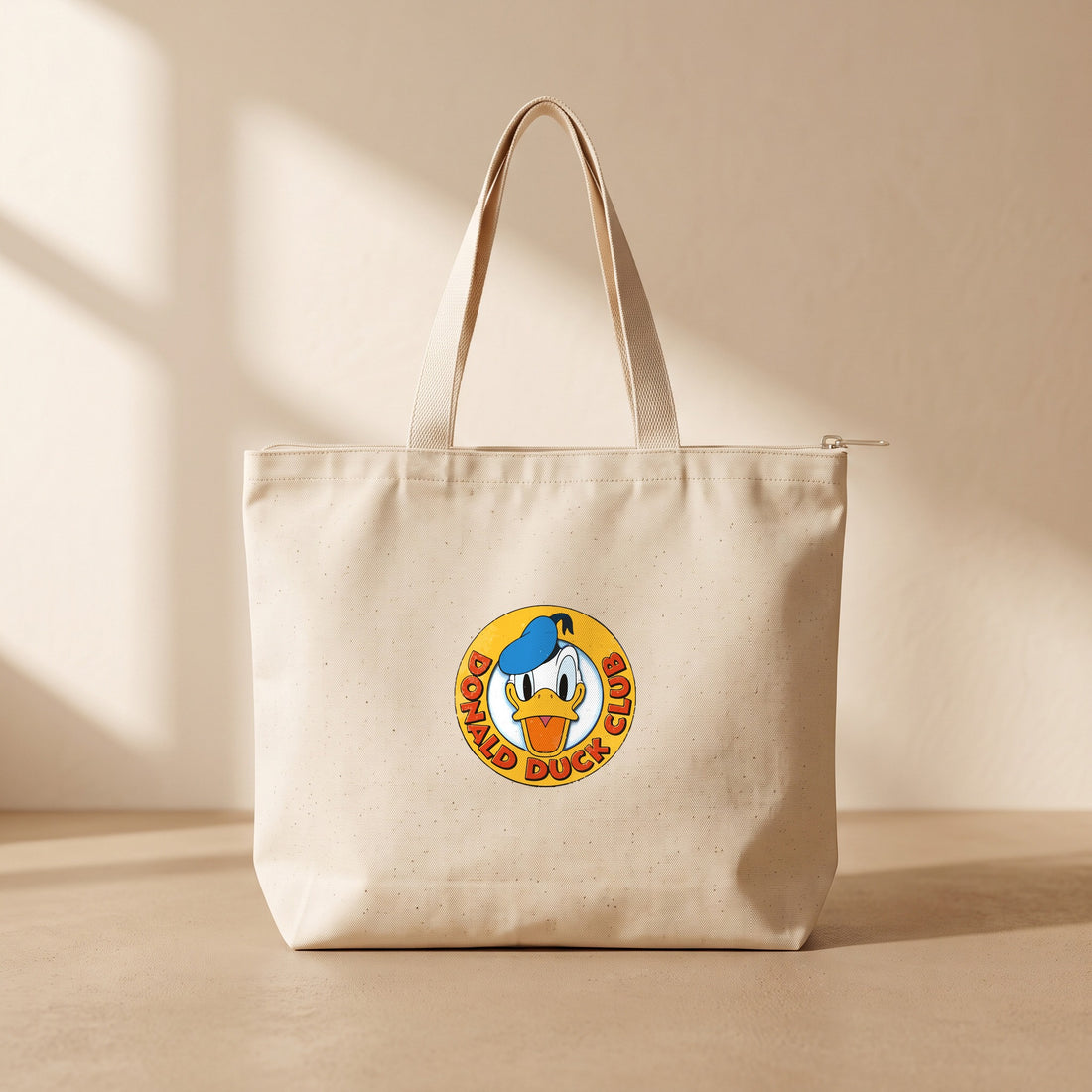 Donald Duck Team - Fermuarlı Tote Bag