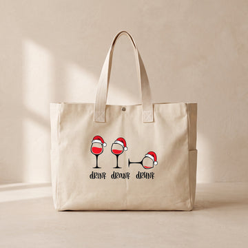 Drink Drank Drunk - Çıtçıtlı Tote Bag