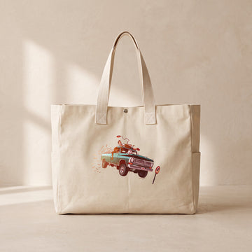 Driver Dog - Çıtçıtlı Tote Bag