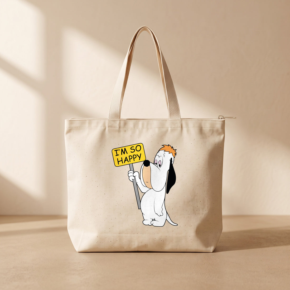 Droopy - Fermuarlı Tote Bag