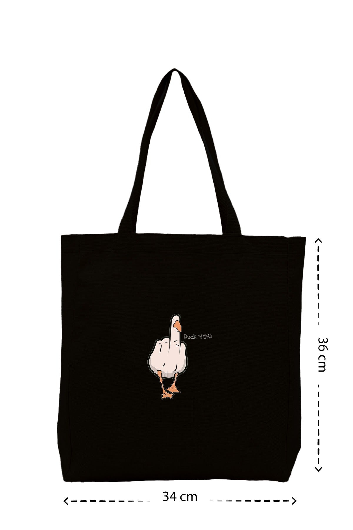 Duck You - Kanvas Çanta - Siyah
