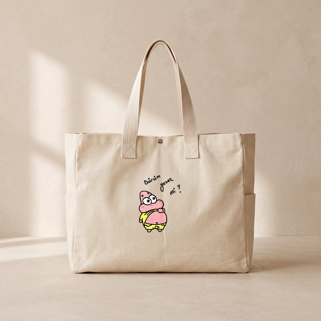 Dürüm Yesek Mi? - Çıtçıtlı Tote Bag