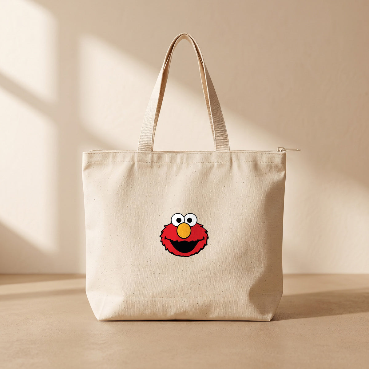 Elmo - Fermuarlı Tote Bag