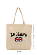 England - Kanvas Çanta - Krem