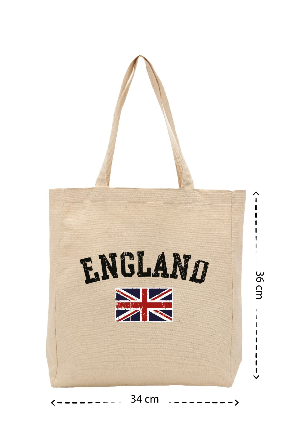England - Kanvas Çanta - Krem