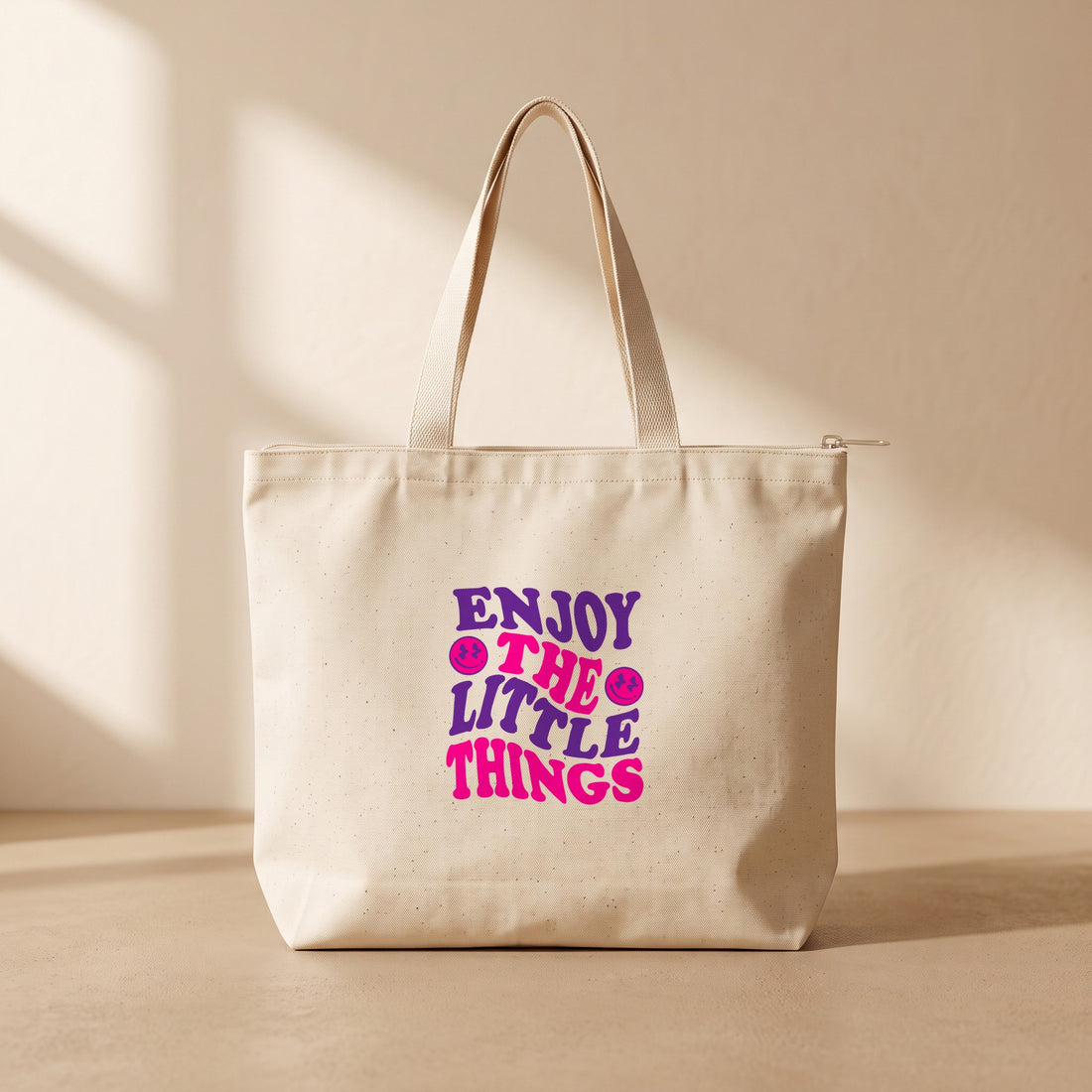 Enjoy The Litte Things - Fermuarlı Tote Bag
