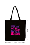 Enjoy The Litte Things - Kanvas Çanta - Siyah