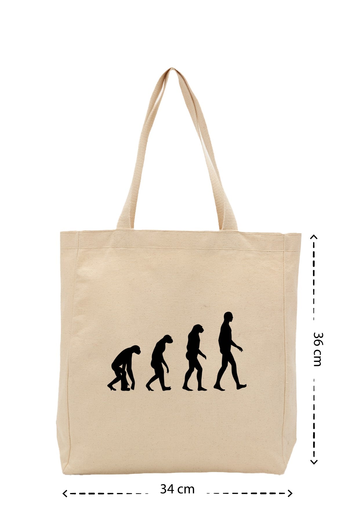 Evolution - Kanvas Çanta - Krem