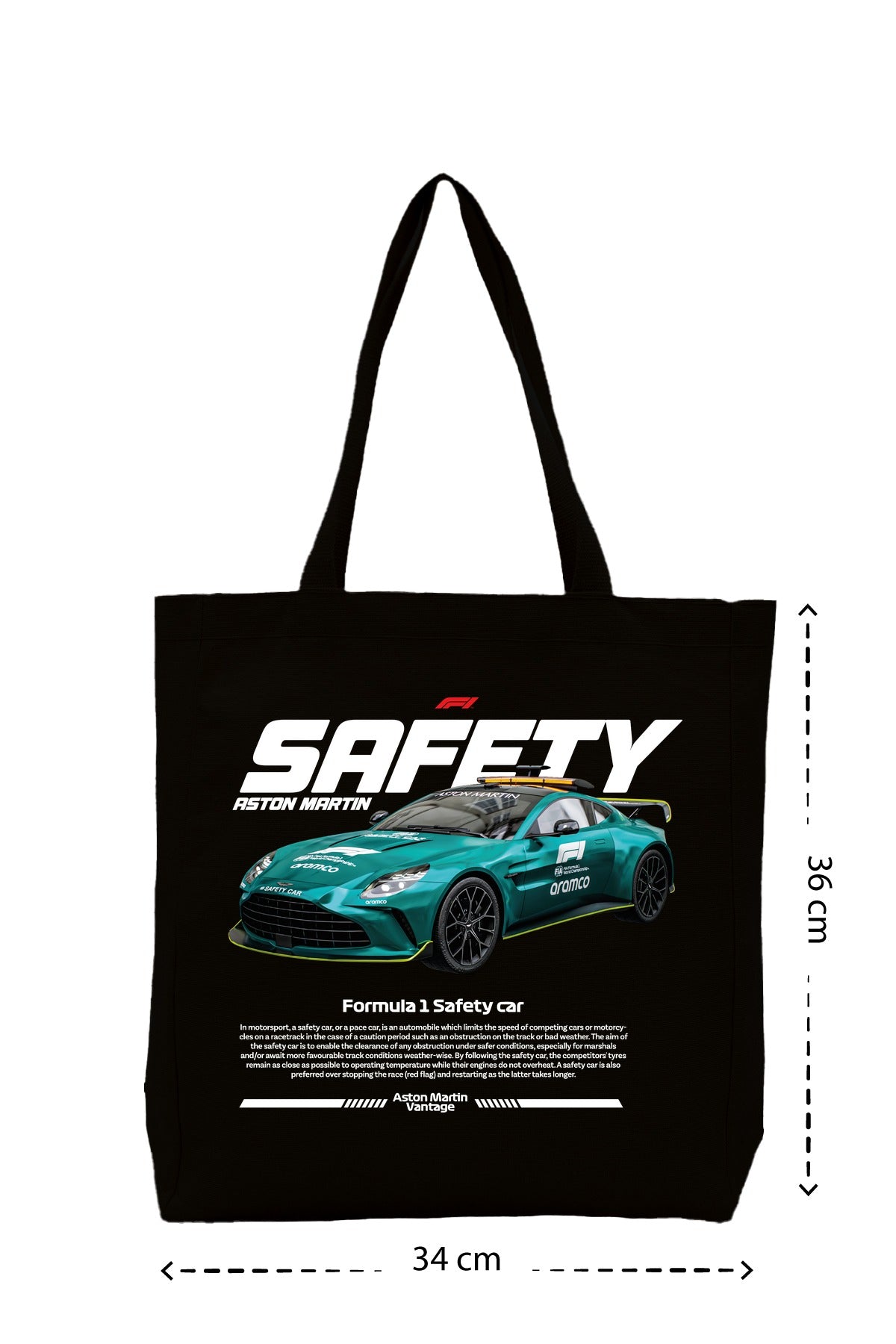 F1 Safety Car - Kanvas Çanta - Siyah
